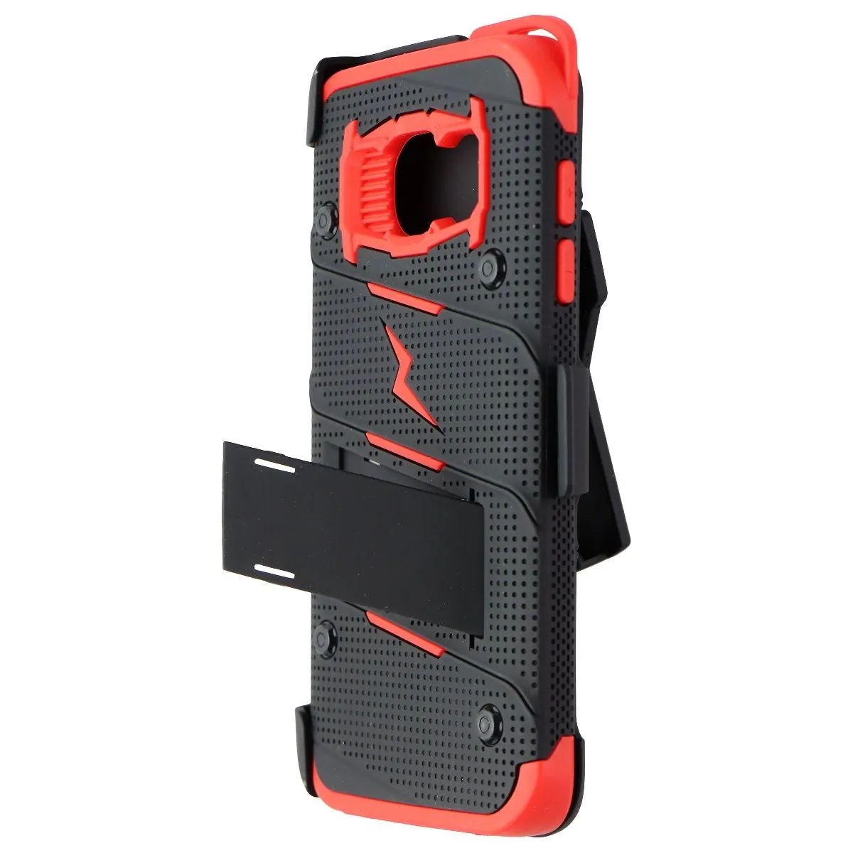 Galaxy S7 Edge 5.5in Case, Zizo Bolt Cover Kickstand Holster Belt Clip