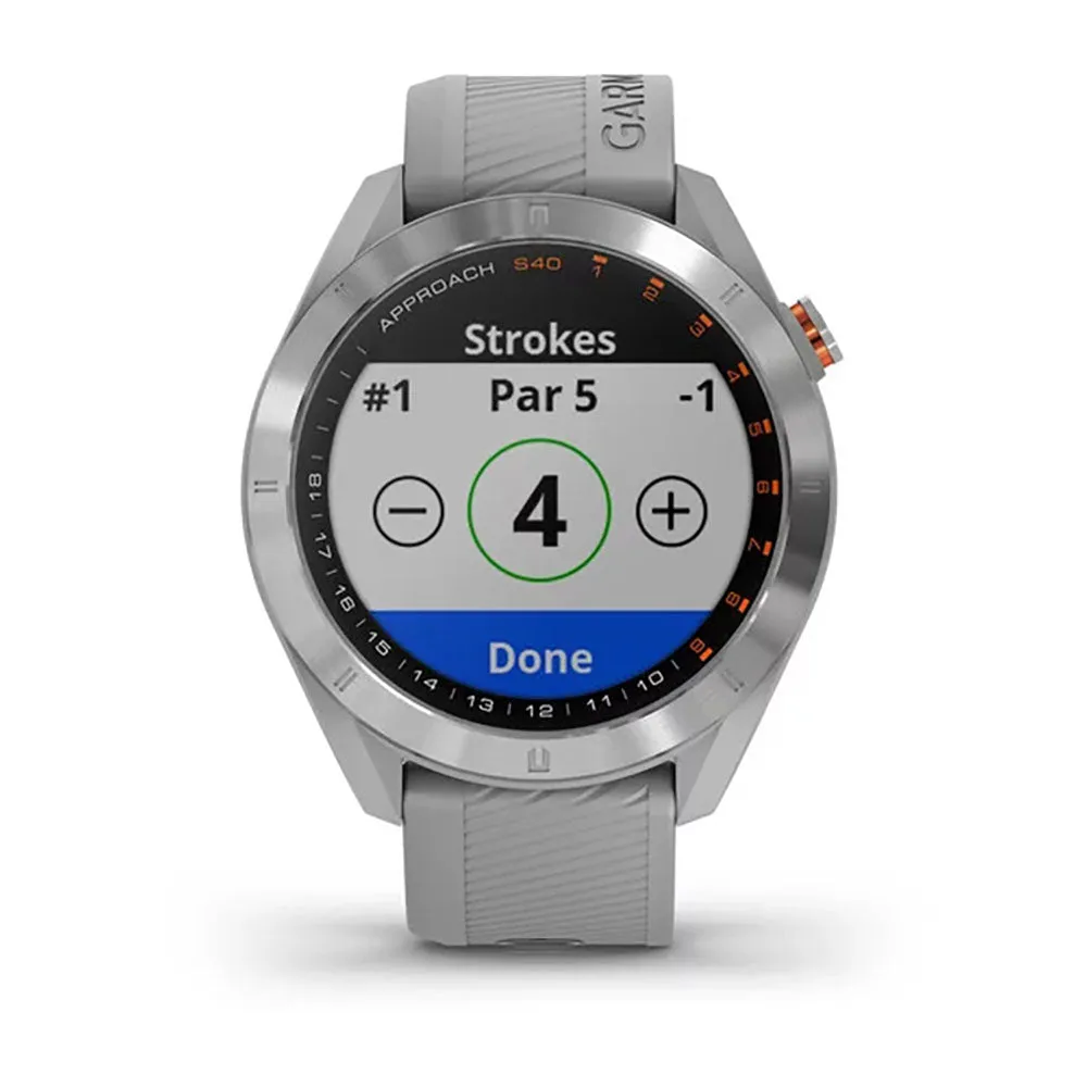 Garmin Approach S40 GPS Watch - Grey