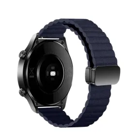 Garmin Approach S42 synthetic leather wristband with magnetic clasp (joint circumference: 170-220mm) - dark blue