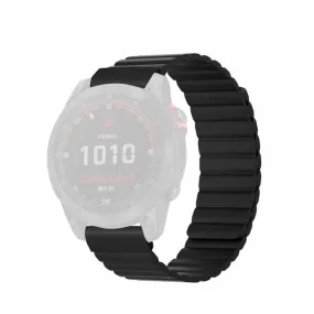 Garmin Fenix 5X Plus Silicone Sport Magnetic Wristband - Black