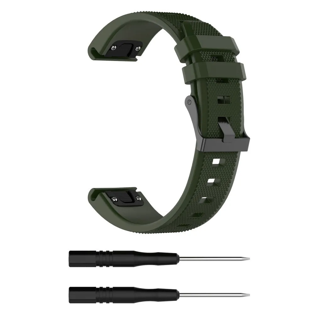 Garmin Instinct 2 Solar (45 mm) silicone sports bracelet with 22mm quick release (170-220 mm) - Dark green