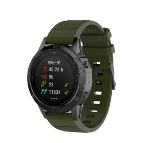 Garmin Quatix 5 Sahir silicone sports bracelet with 22mm quick release (170-220 mm) - Dark green