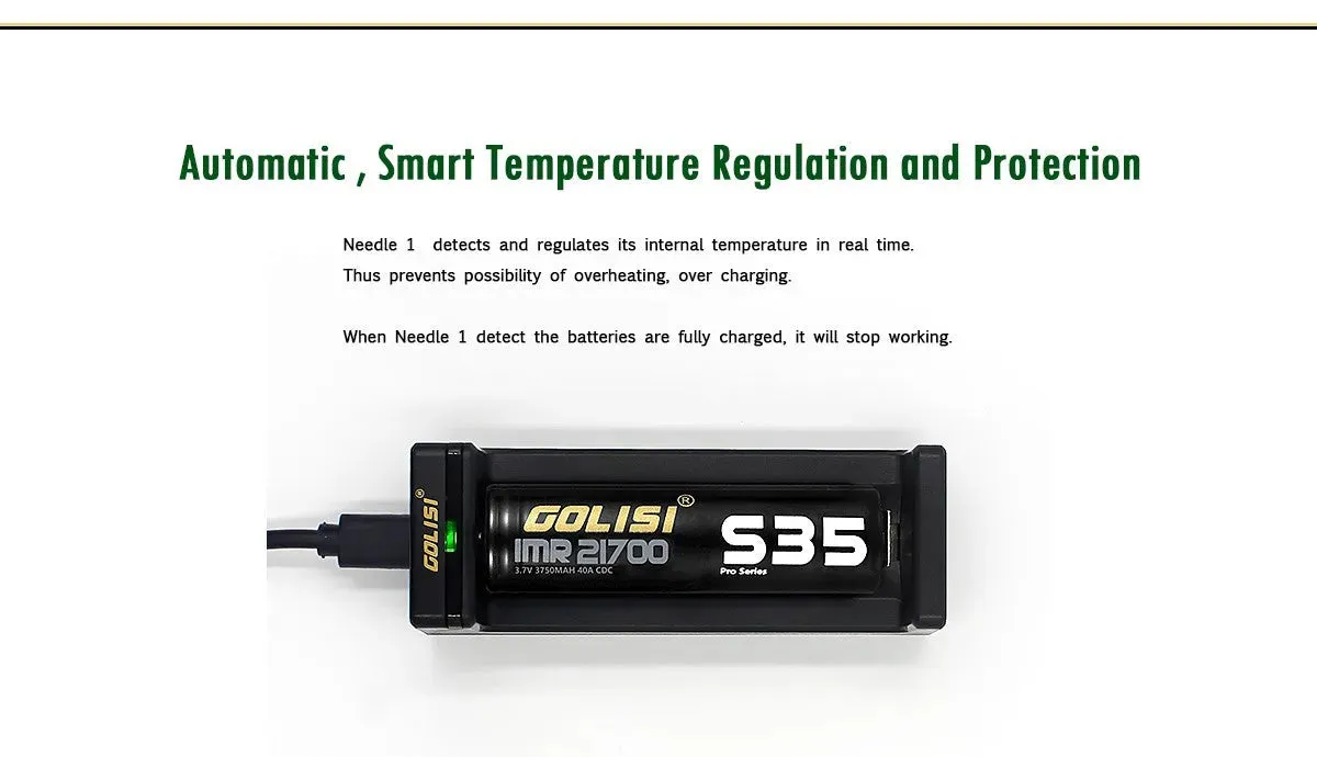 Golisi Needle 1 Smart USB Battery Charger