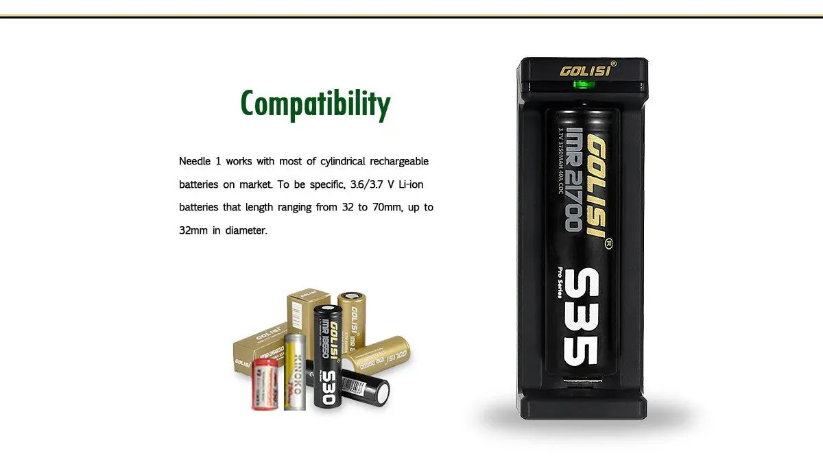 Golisi Needle 1 Smart USB Battery Charger