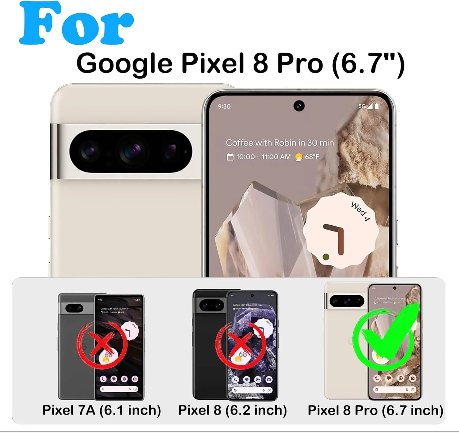 Google Pixel 9 Case Pro Case  Protector Belt Clip Holster Body Cover with Kickstand Black