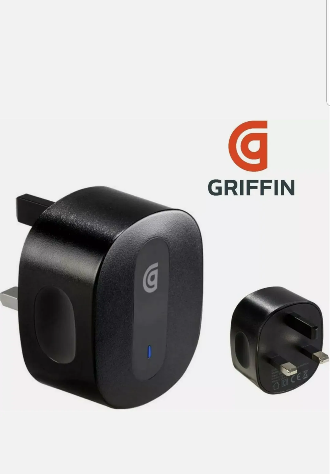 Griffin USB-C Mains Charger Plug Original For Smartphones Tablets Devices Overcharging Protection