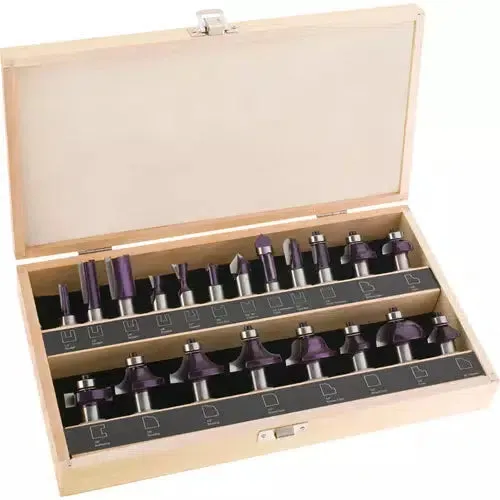 Grizzly H5555 - Router Bit 20 Pc. Set, 1/2" Shank