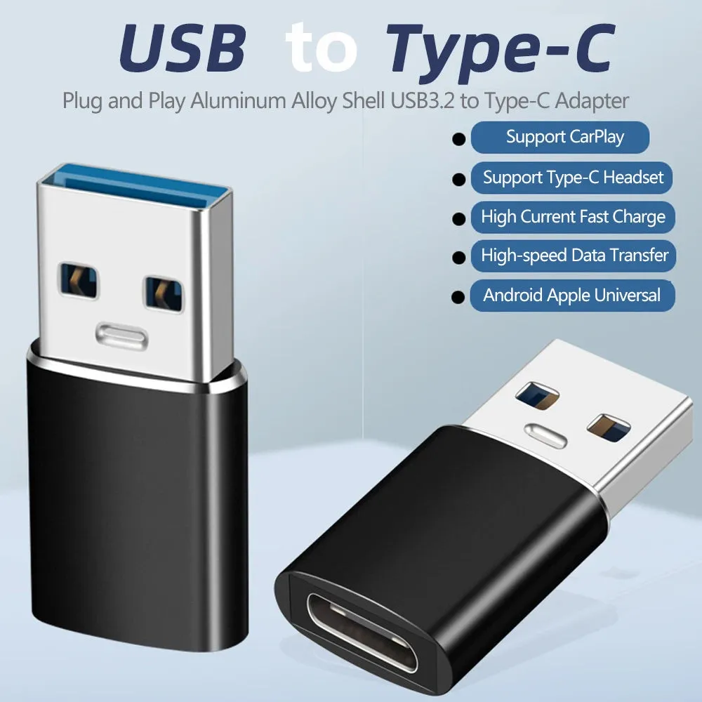 Hridz 10Gbps Data Transfer Type C USB C Converter USB 3.2 Type-C OTG Adapter