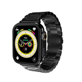 iCruze Pronto Max  Black Edition Metal Band Smartwatch