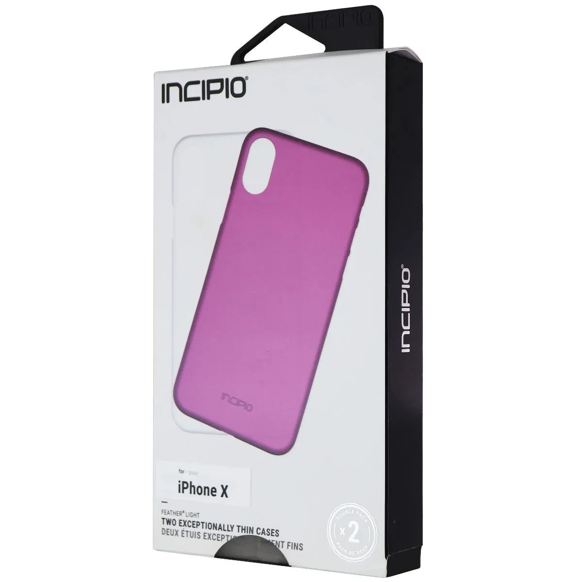 Incipio Feather Light Ultra Slim Case 2-Pack for iPhone Xs/X - Purple & Frost