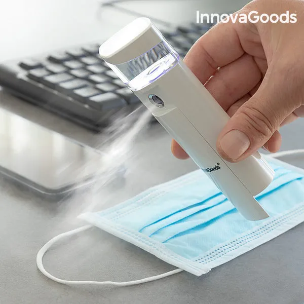 InnovaGoods 3-in-1 Nanospray Disinfectant and Facial Atomiser with Power Bank