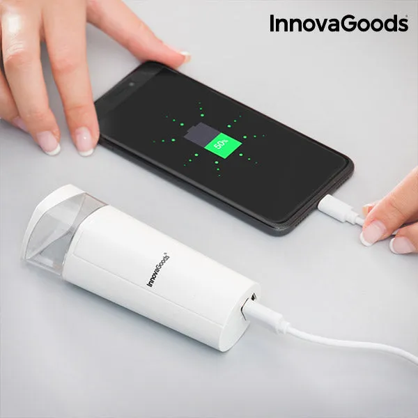 InnovaGoods 3-in-1 Nanospray Disinfectant and Facial Atomiser with Power Bank