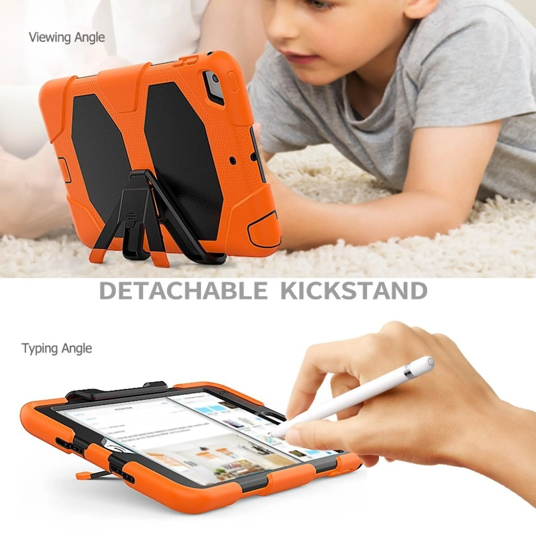 iPad Mini (2019) silicone combo case - Orange