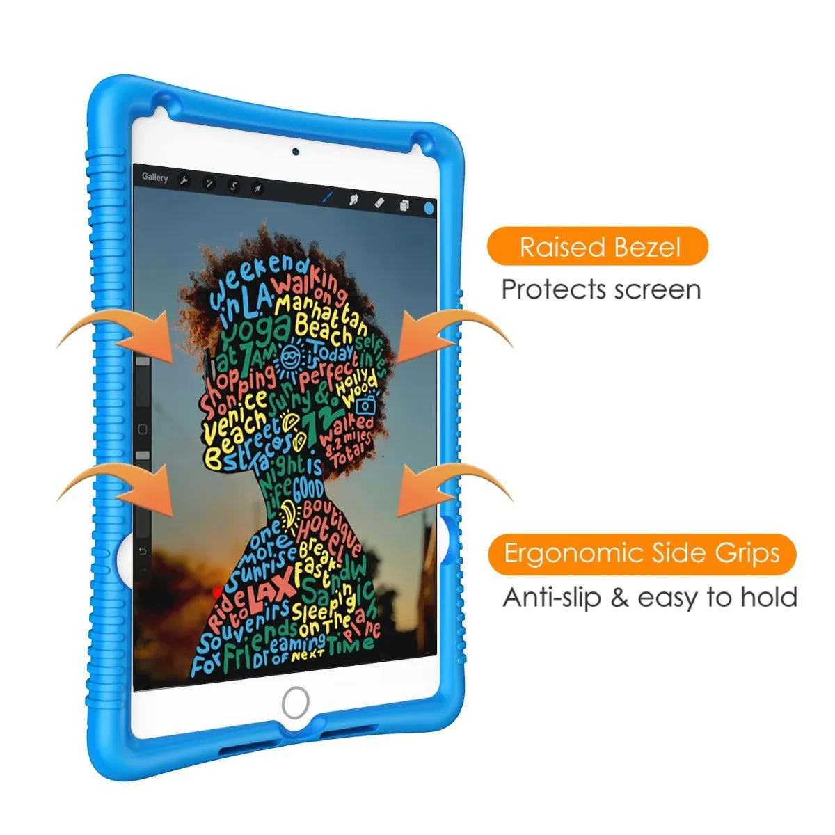 iPad Mini 5 (2019) / iPad Mini 4 (2015) Honey Comb Silicone Case | Fintie