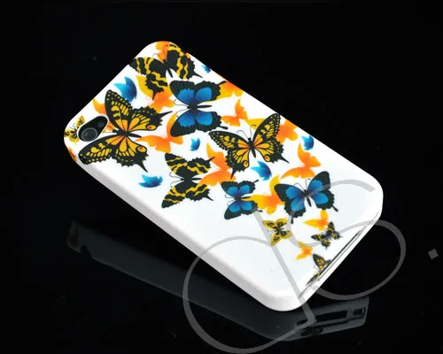 Joie Series iPhone 4 and 4S Silicone Case - Multi-Butterflies