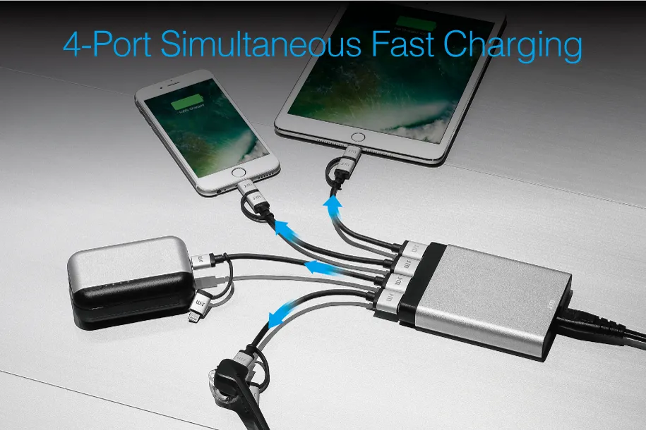 Just Mobile - Alu Charge Multi Port Charger