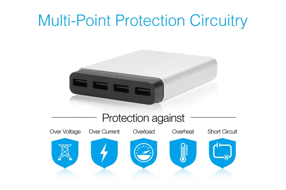 Just Mobile - Alu Charge Multi Port Charger