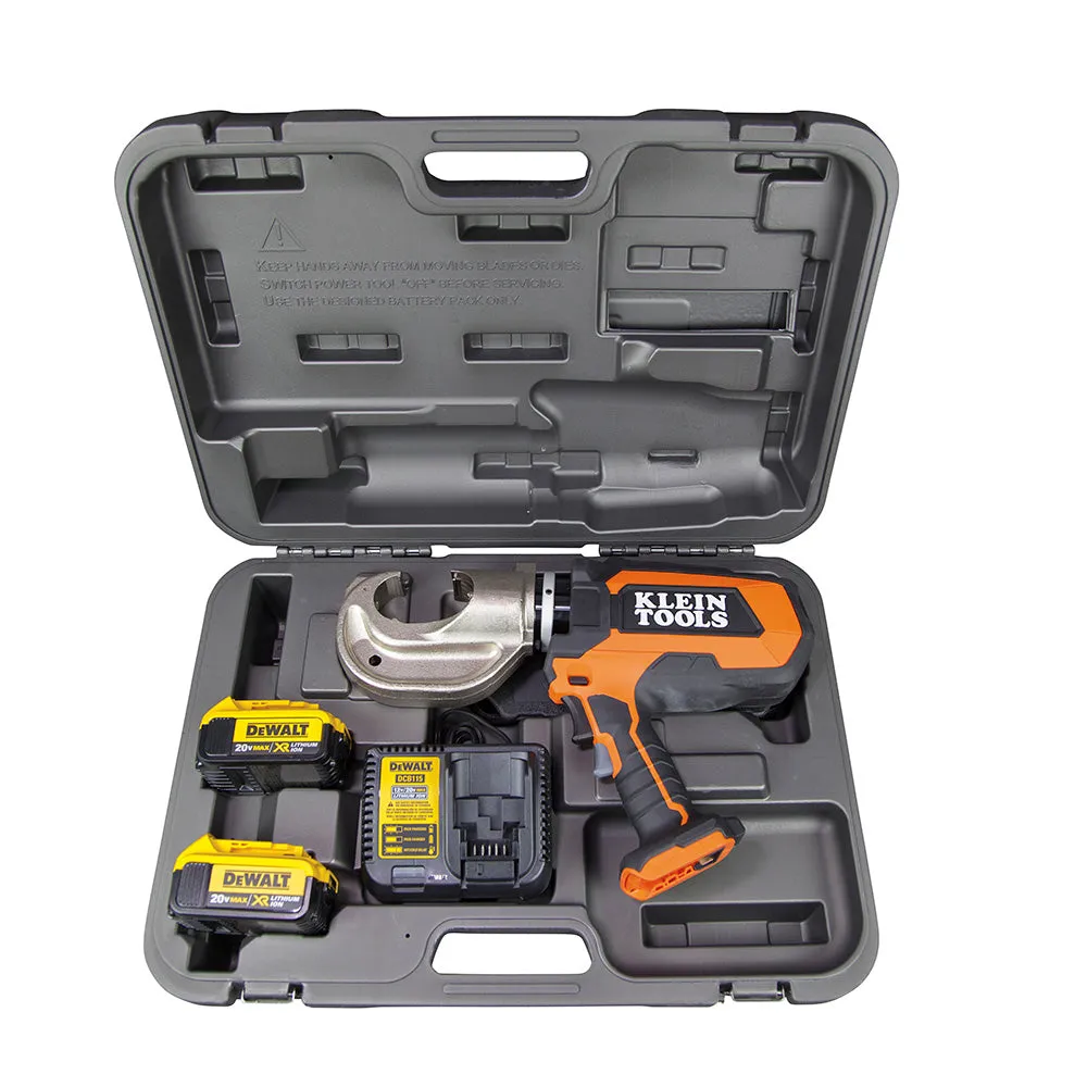 Klein BAT20-12T1651 Battery-Operated 12-Ton Crimper Kit