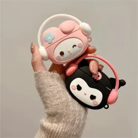 Kuromi My Melody Silicone AirPods Earphone Case SK494