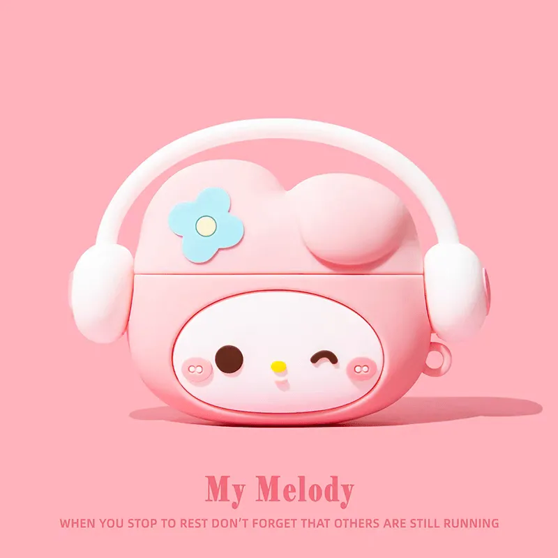 Kuromi My Melody Silicone AirPods Earphone Case SK494