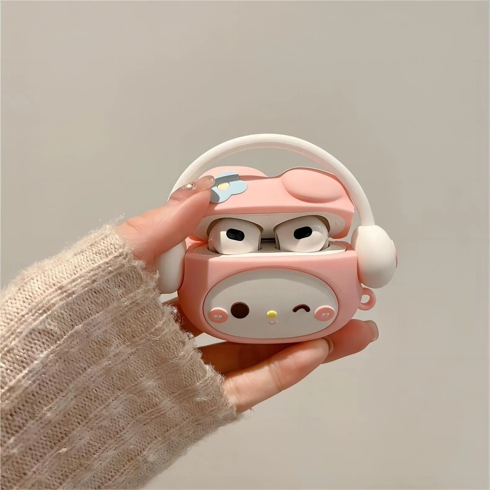 Kuromi My Melody Silicone AirPods Earphone Case SK494