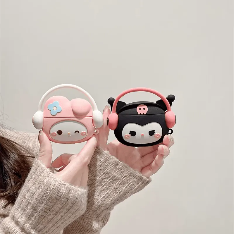 Kuromi My Melody Silicone AirPods Earphone Case SK494