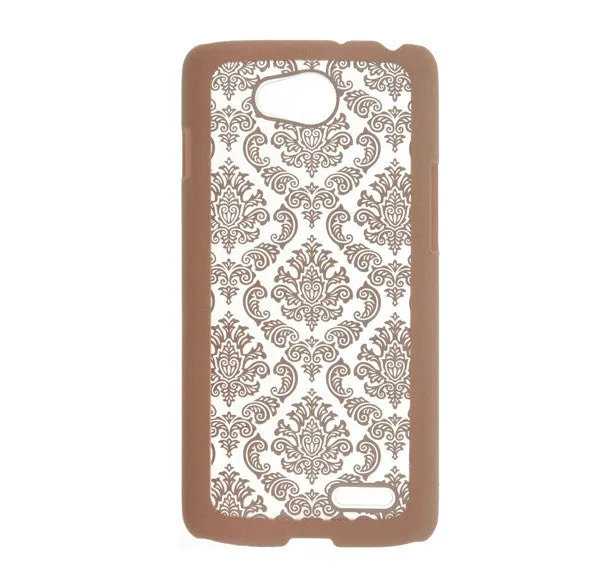 L90 | Optimus L90 | D405 Case, Ultra Slim Damask Vintage Case Cover - Gold