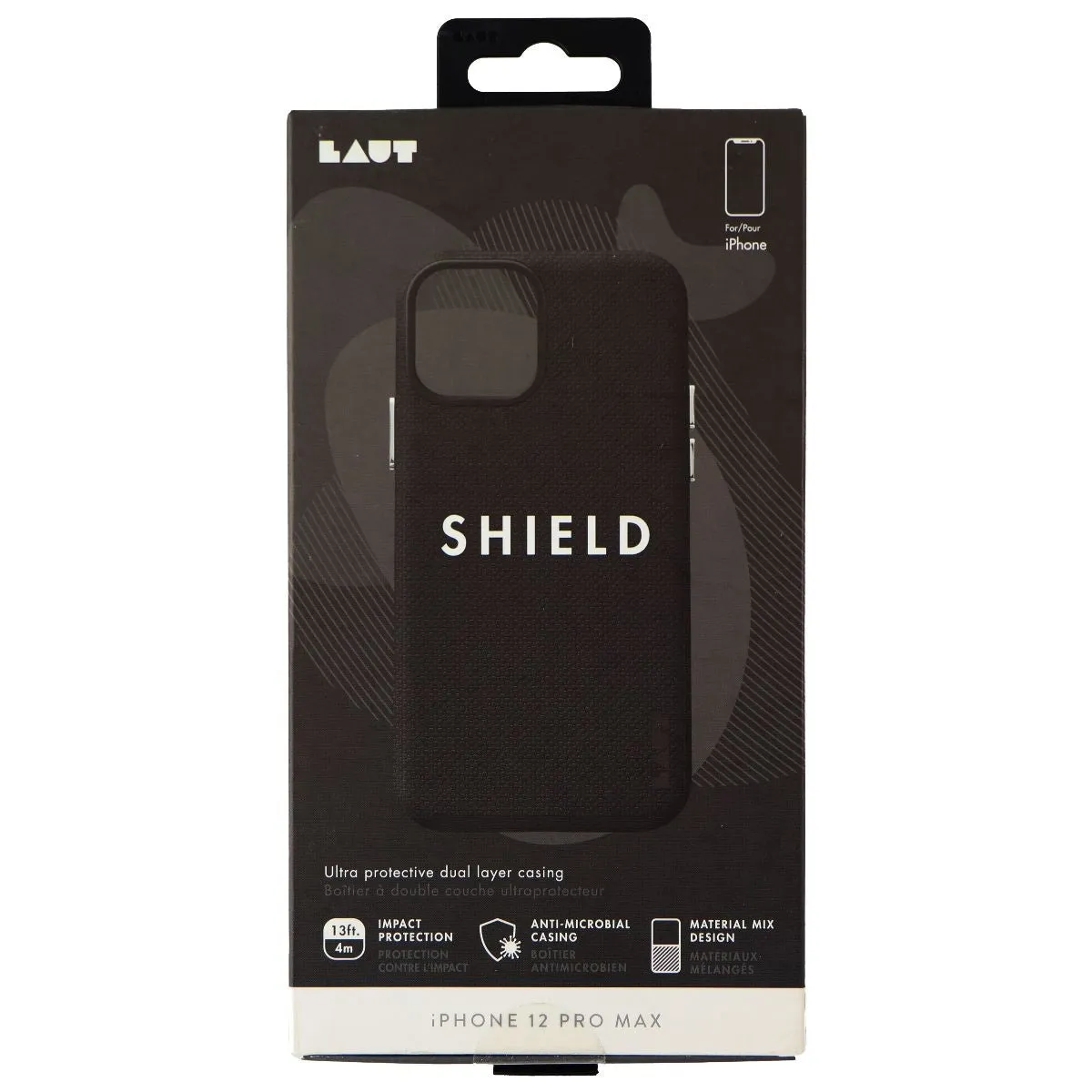 Laut SHIELD Series Case for Apple iPhone 12 Pro Max - Black