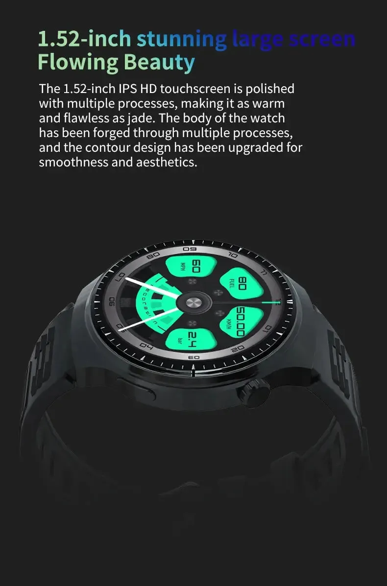 LAXASFIT 2024 New Smart Watch 1.52HD Screen Heart Rate MonitorBluetooth Talking Sports Smart Watch for Men Women