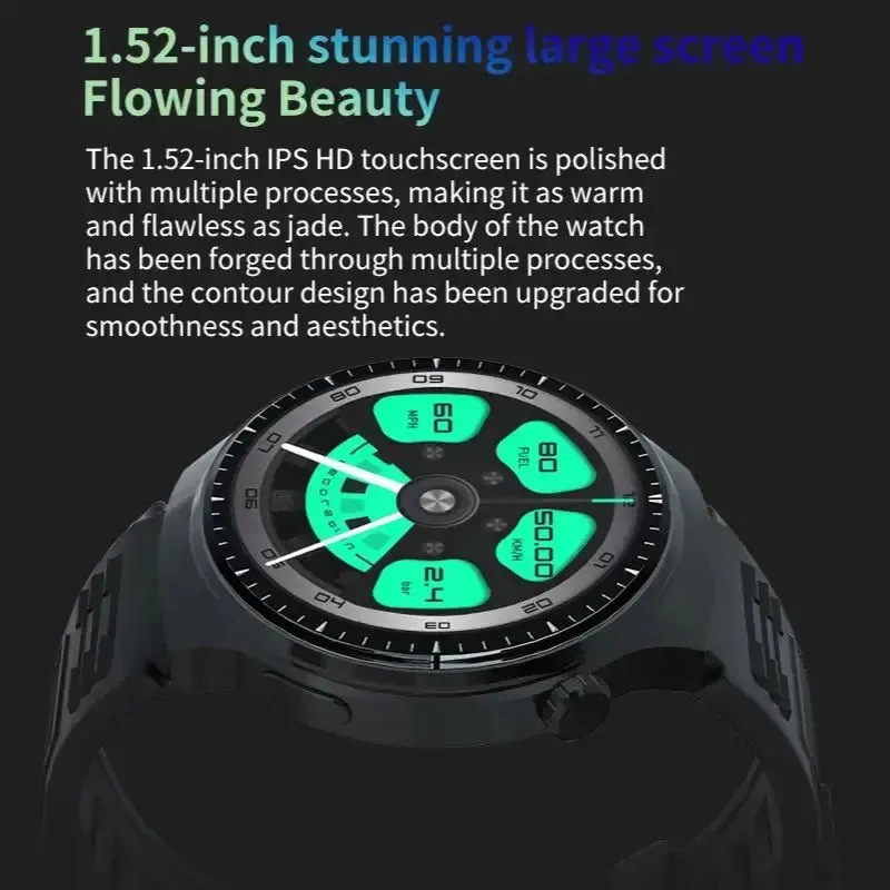 LAXASFIT 2024 New Smart Watch 1.52HD Screen Heart Rate MonitorBluetooth Talking Sports Smart Watch for Men Women