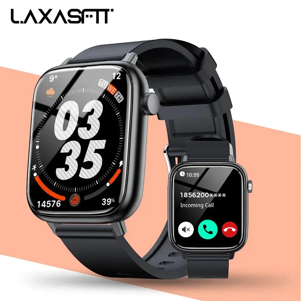 LAXASFIT Bluetooth Talk Smart Watch Message Reminder Sleep Monitoring IP68 Waterproof 100  Sport Mode Smart Watch Android IOS