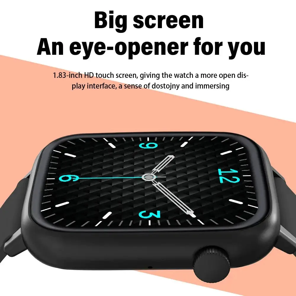 LAXASFIT Bluetooth Talk Smart Watch Message Reminder Sleep Monitoring IP68 Waterproof 100  Sport Mode Smart Watch Android IOS