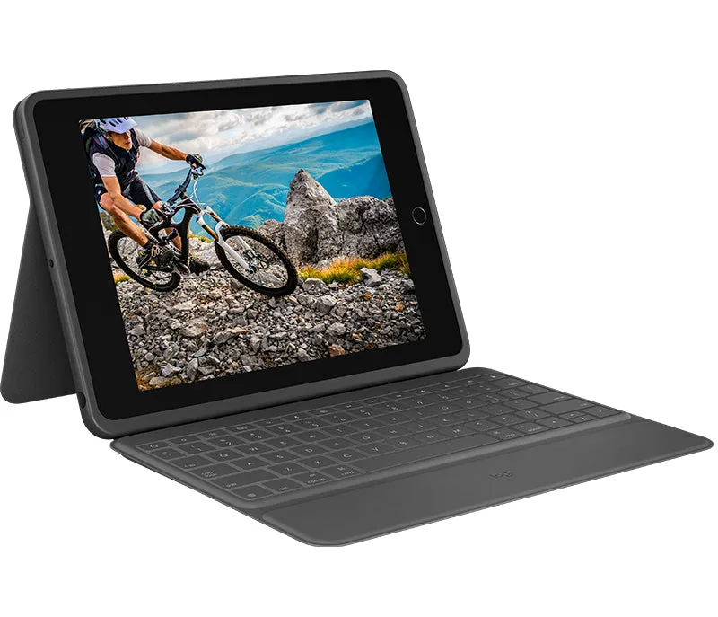 Logitech Rugged Folio Tastatur Und Schutzhülle Ipad 7./8./9. Generation Black Qwertz De