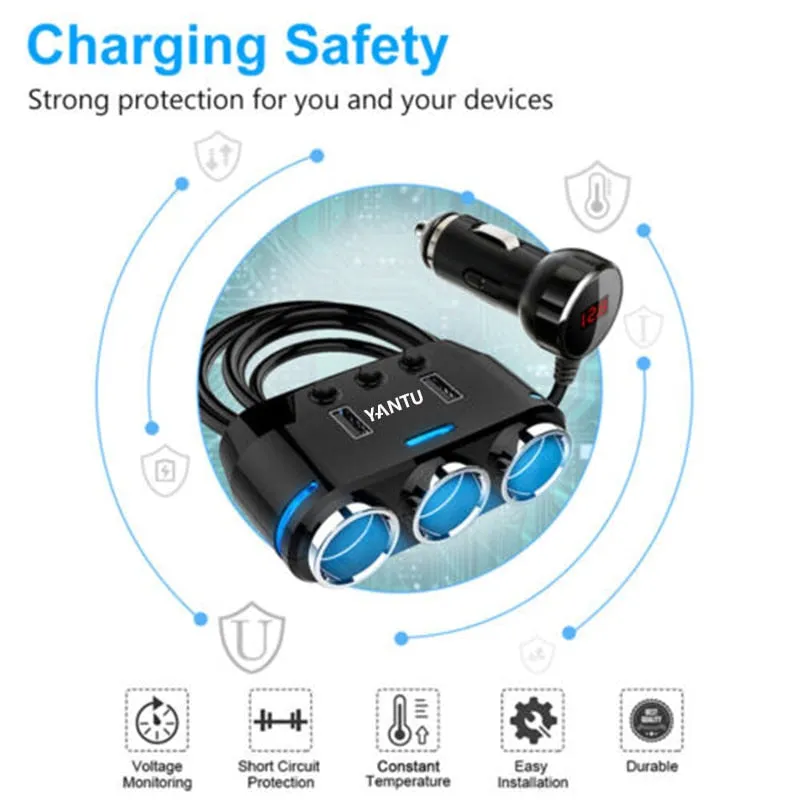 love598  Charger Car Multi-Functional Usb Fast Charger