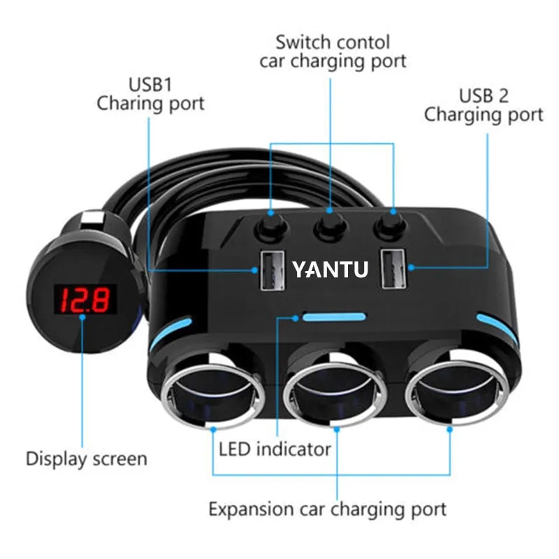 love598  Charger Car Multi-Functional Usb Fast Charger