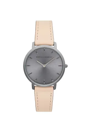 Major Grey Ion Plated Tone Blush Strap Watch, 35mm