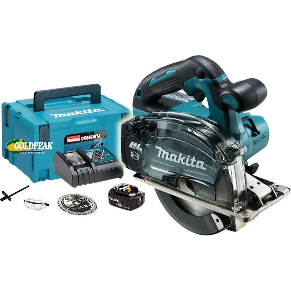 Makita DCS553RTJ 18V Cordless Metal Cutter (LXT-Series)