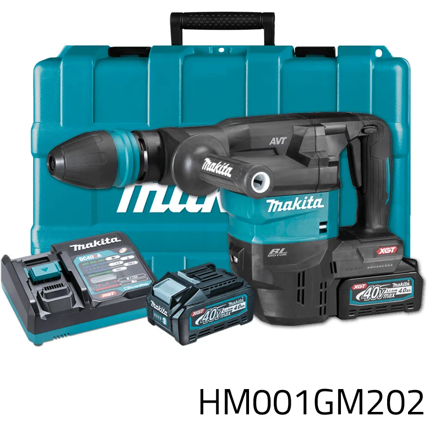 Makita HM001GM202 40V Cordless Demolition Hammer / Chipping Gun  SDS-Max (XGT-Series)