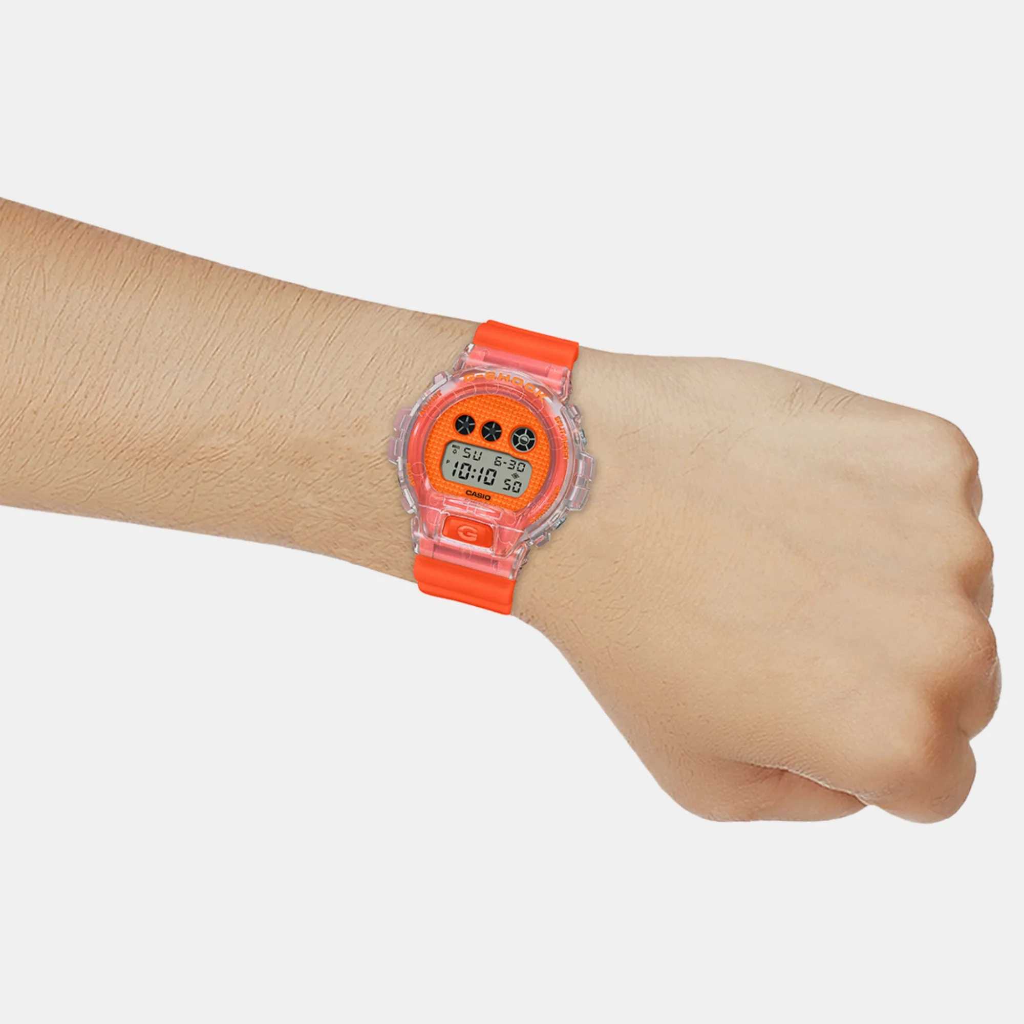 Men's Orange Digital Resin Watch G1362 - DW-6900GL-4DR