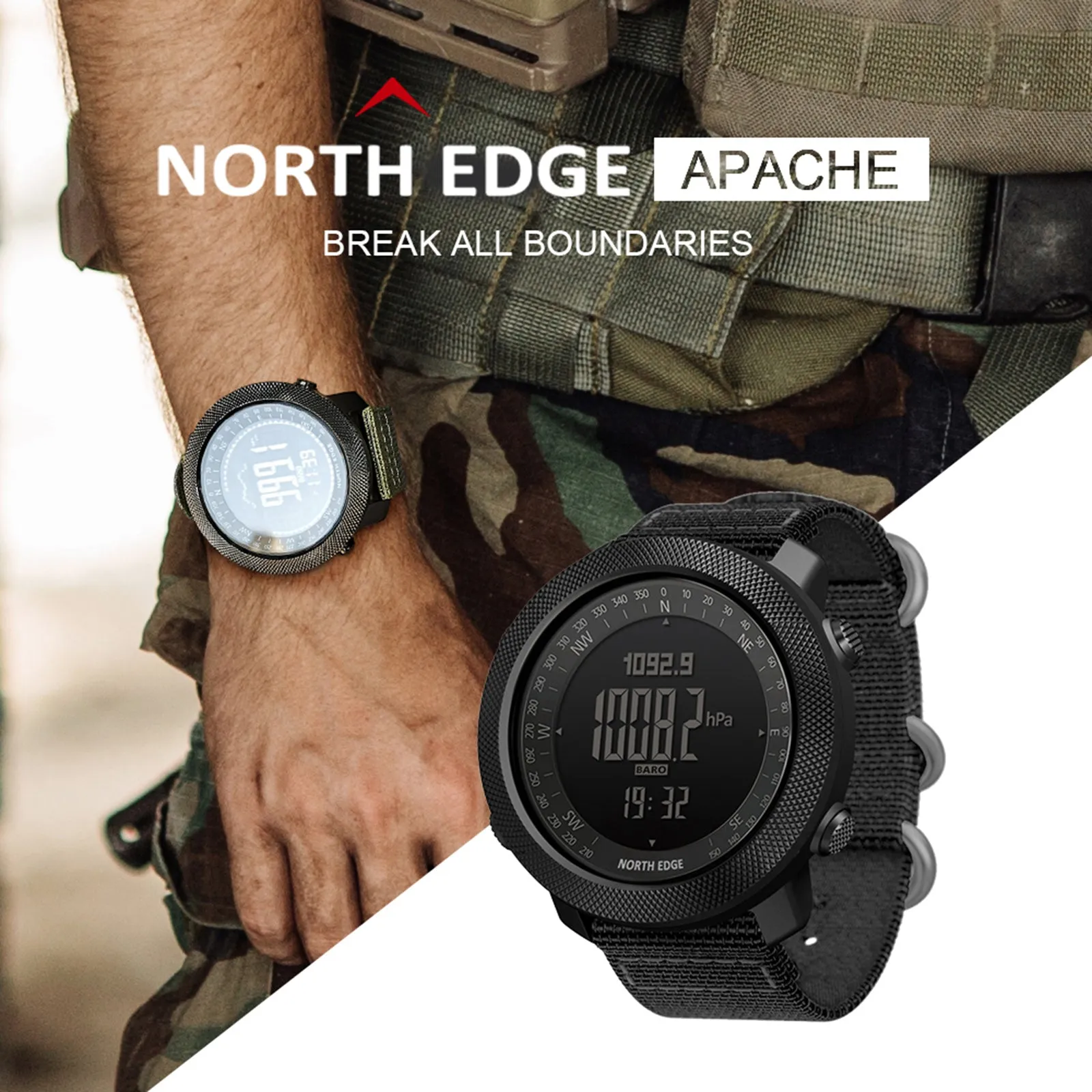 Men's Outdoor Digital Sports Watch