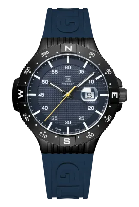 Men's Watch with Navy Dial and Silicone Band