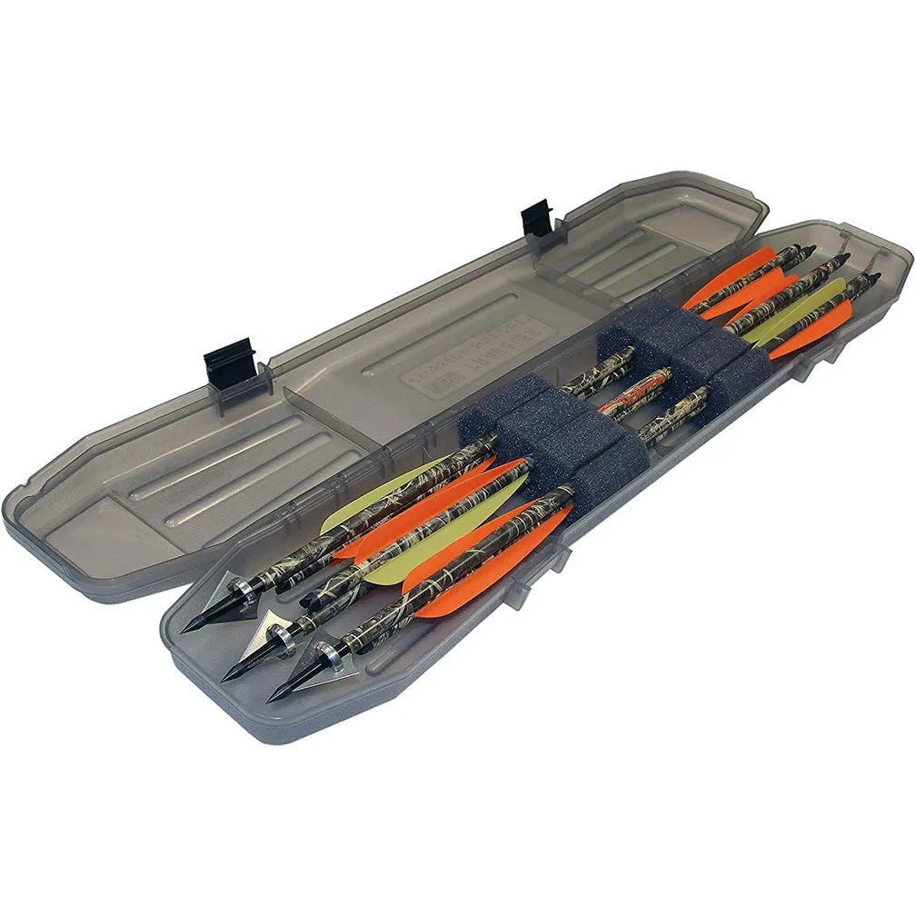 Mtm Traveler Bolt Case 6 Crossbow Bolt Up To 24.25in Clear Smoke