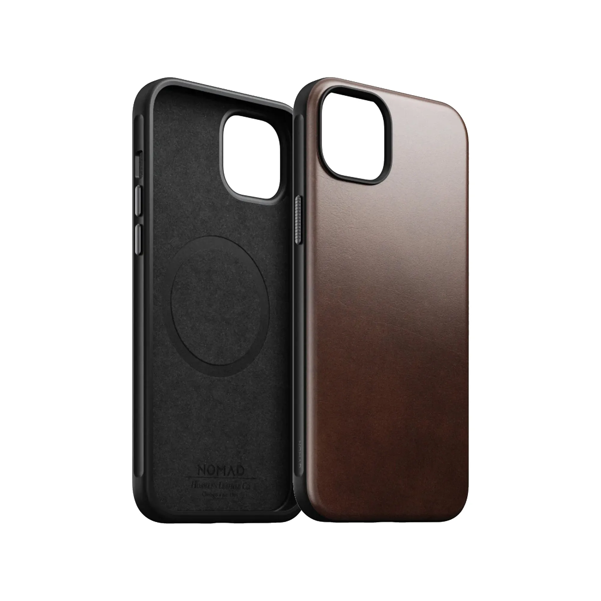 Nomad Modern Horween Leather Case for iPhone 15 / 14 Series - Magsafe Compatible