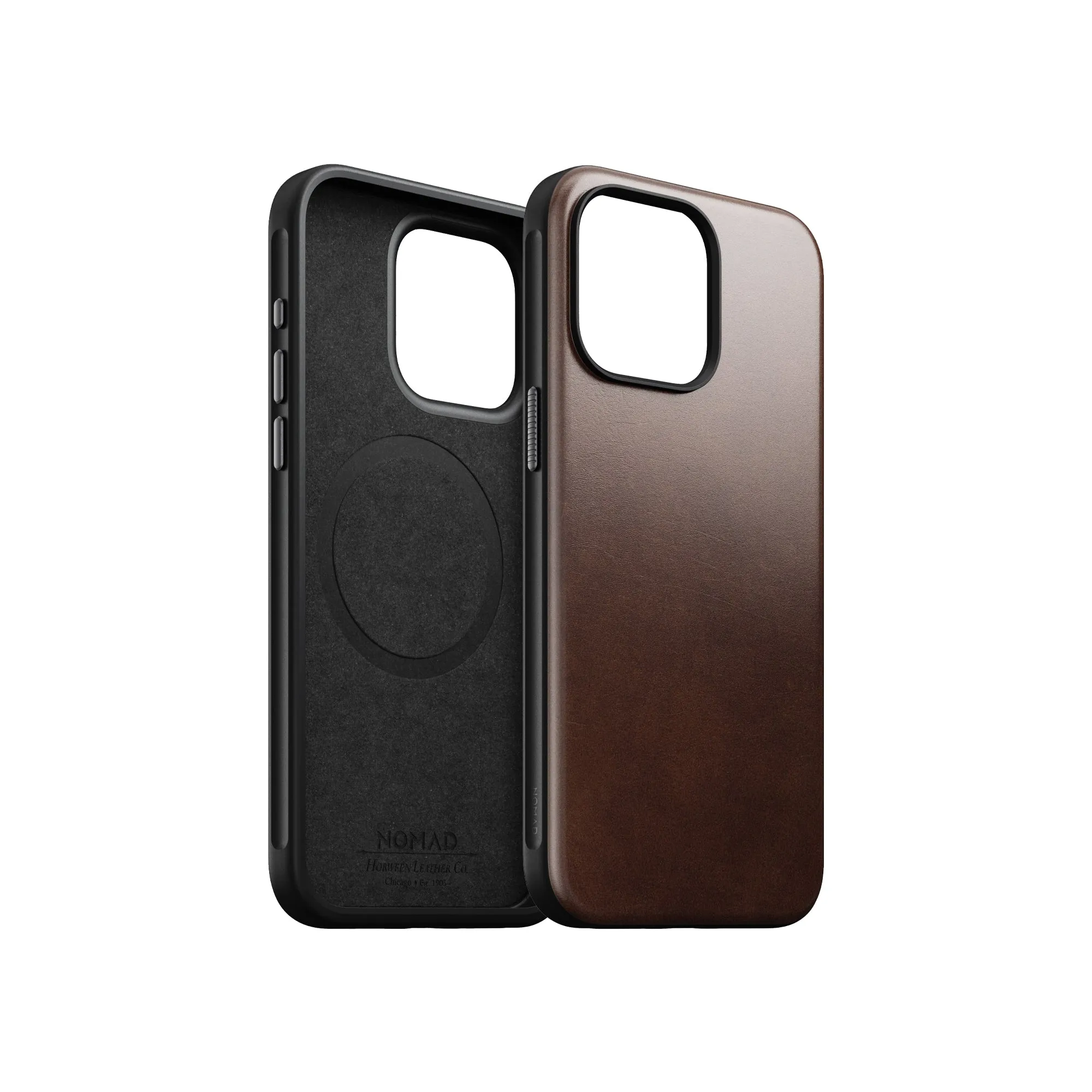 Nomad Modern Horween Leather Case for iPhone 15 / 14 Series - Magsafe Compatible