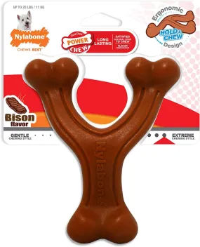 Nylabone Dura Chew Wishbone Bison Dog Toy