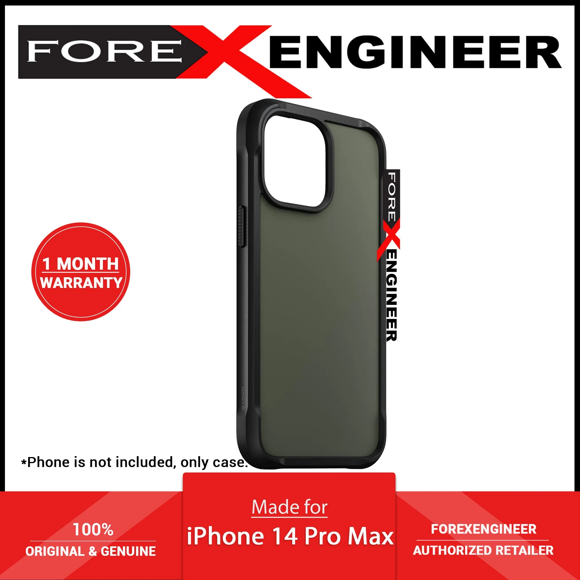 [ONLINE EXCLUSIVE] Nomad Rugged Case for iPhone 14 Pro Max - Ash Green ( Barcode: 856500012513 )