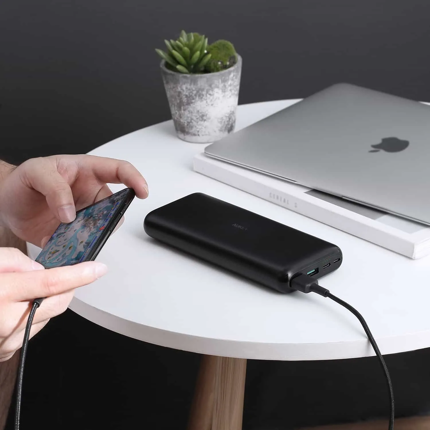 PB-XN20 20000mAh Type C Ultra Slim Power Bank with USB C Fast Charging 5V 3A