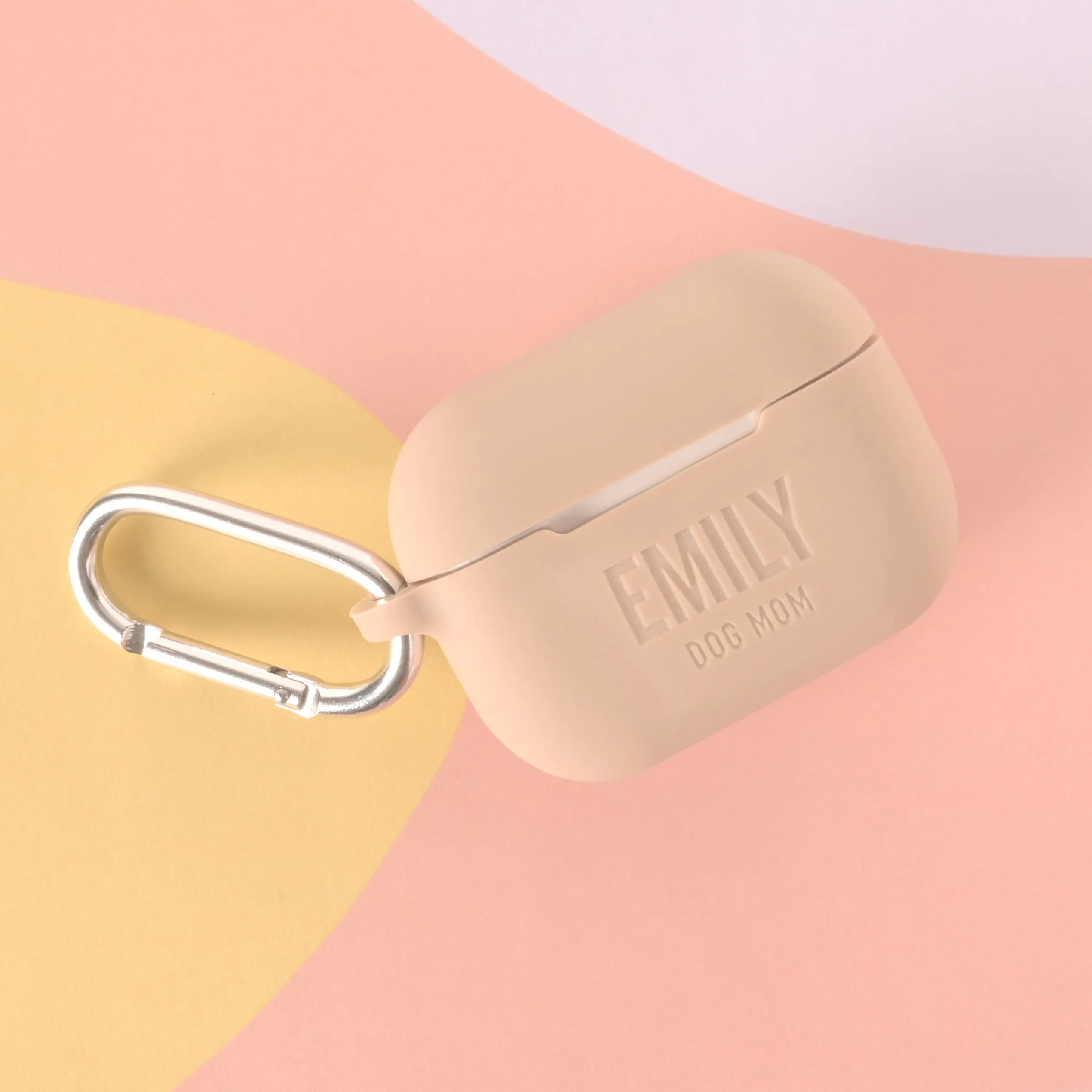 Personalized Silicone AirPods Pro 2 Case with Keychain Clip