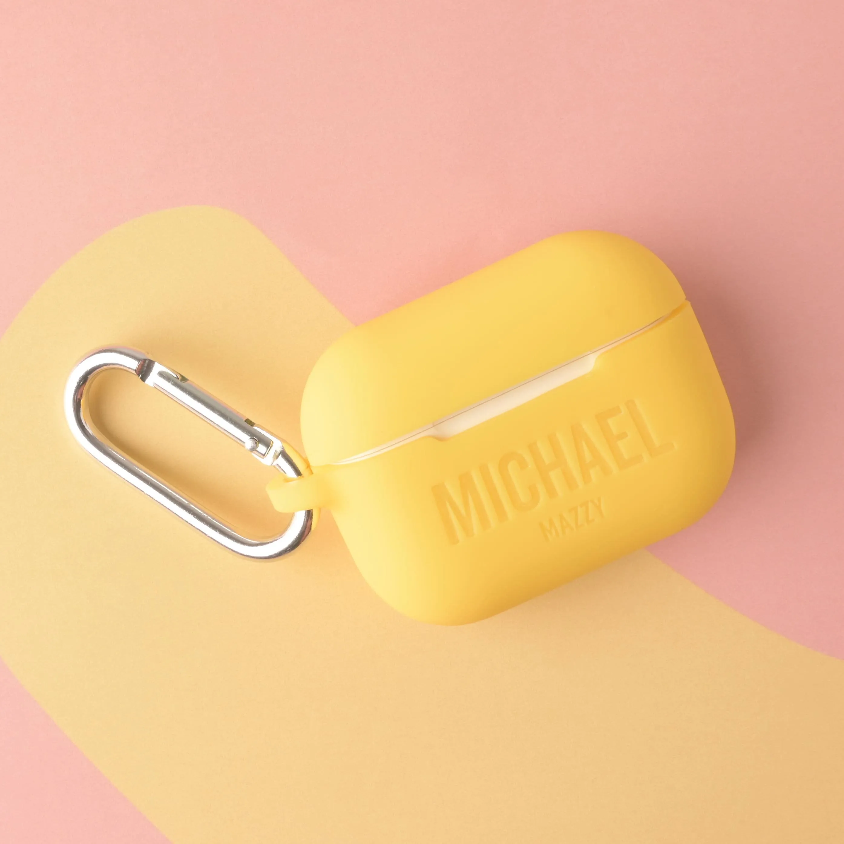 Personalized Silicone AirPods Pro 2 Case with Keychain Clip