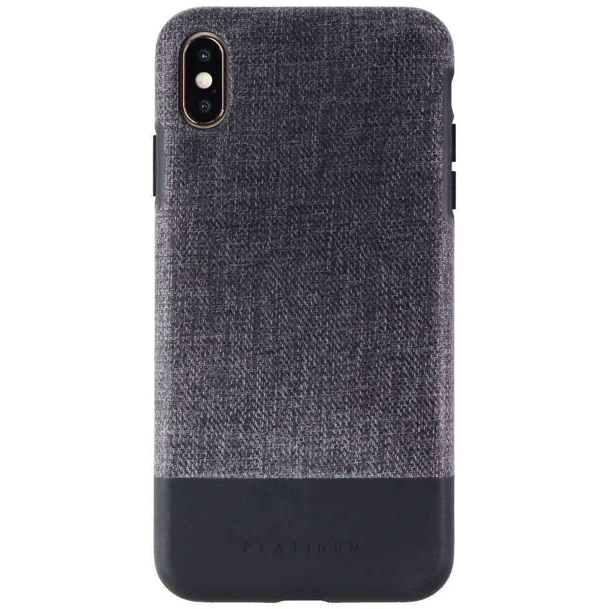 Platinum Crosshatch Case for Apple iPhone Xs Max Smartphones - Gray/Black